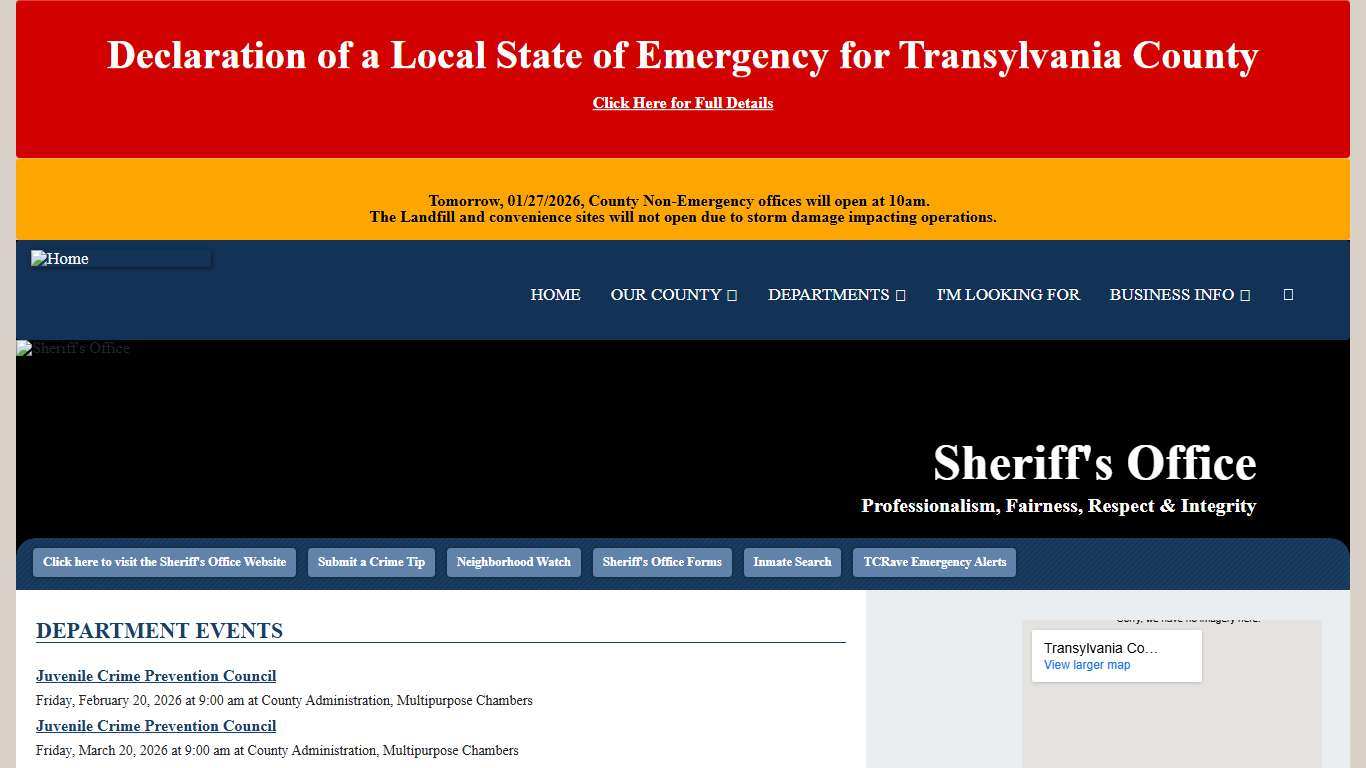Sheriff's Office Transylvania County