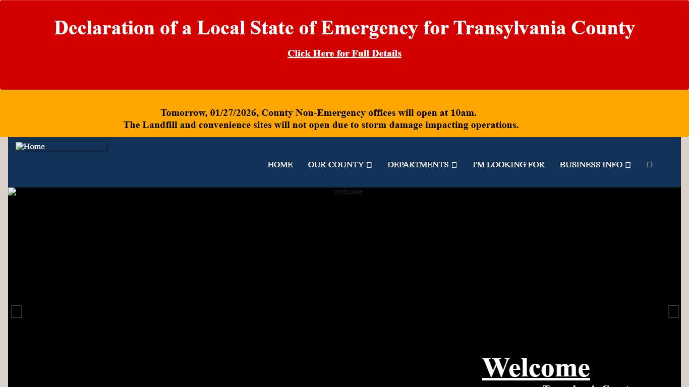 Welcome to Transylvania County