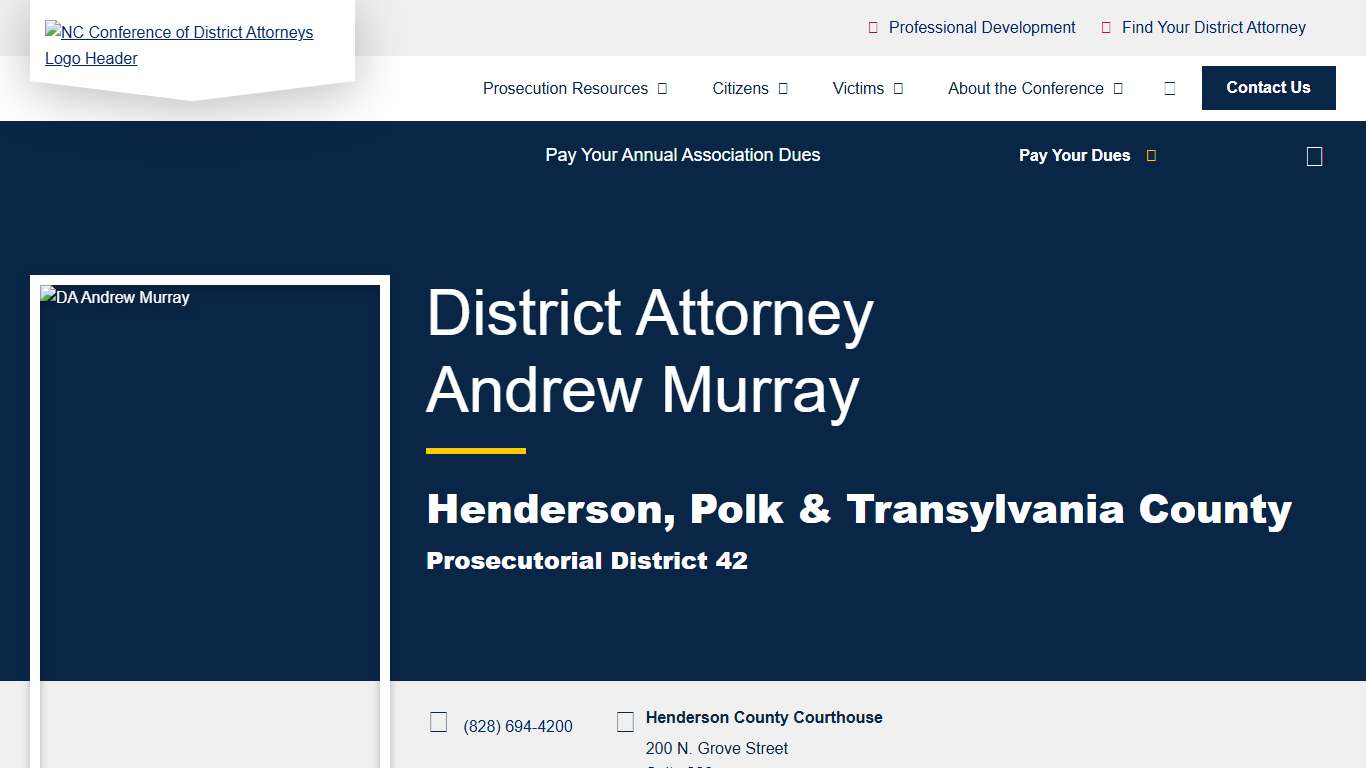 Prosecutorial District 42 - North Carolina Conference of District Attorneys